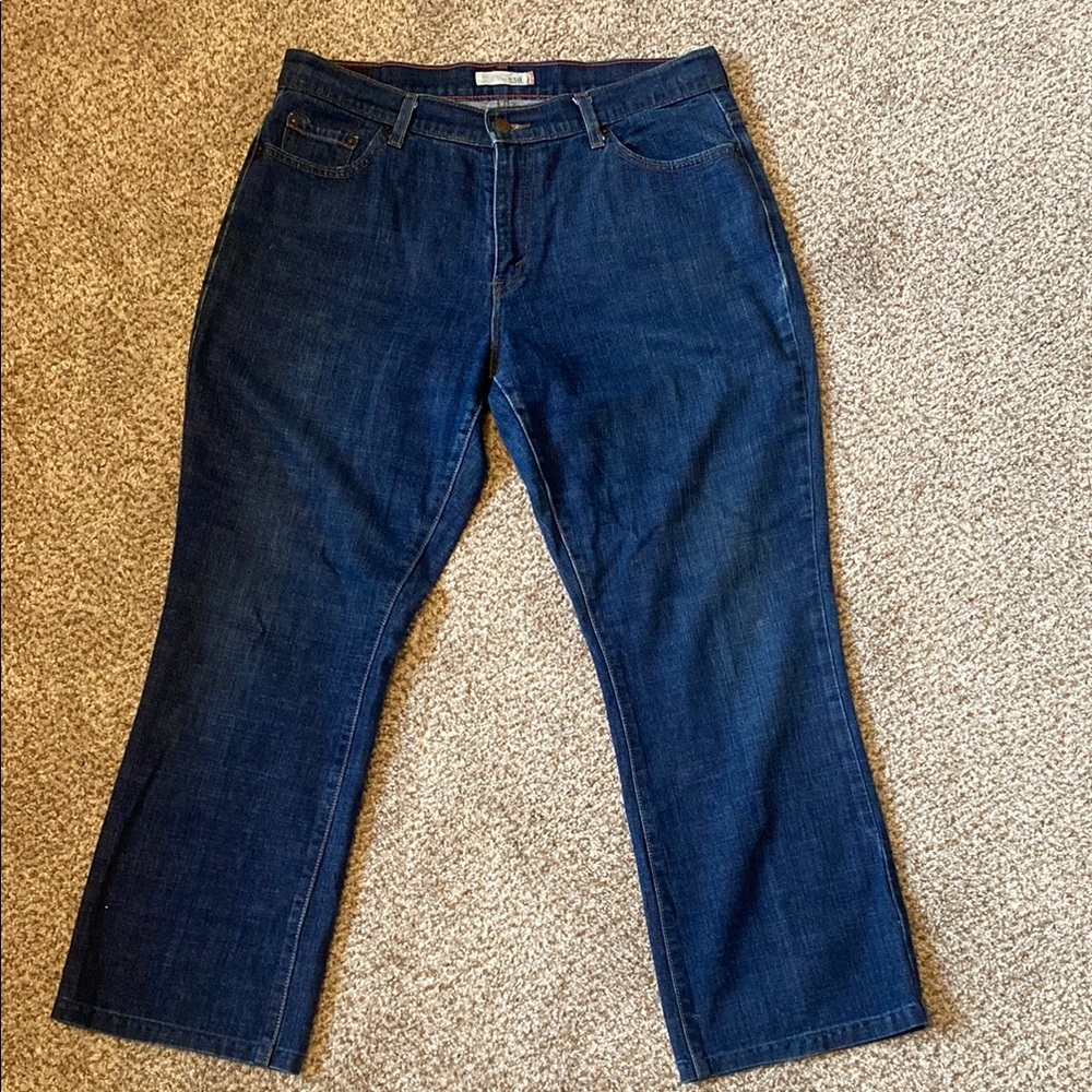 Levi's 550 113 Wash Ladies 100% Cotton Relaxed Bootcut Jeans. Size 14 M.